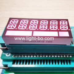 Super bright red common cathode 6 digit 14-segment Alphanumeric led display 11mm for Taximeter