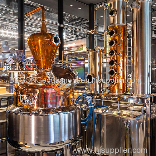 1000L / 10HL vodka whiskey spirit alcohol copper distillation equipment 