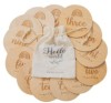 Wooden Milestone Discs Baby Photography Props Newborn Baby Months Milestones Cards Milestone Plaques Baby Shower Gift Ph