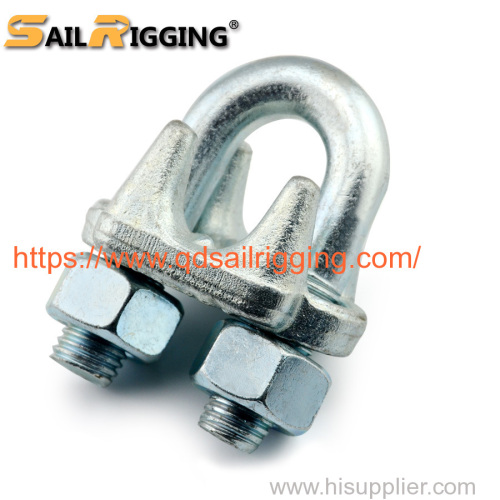 Sail Rigging Manufacturer Adjustable Heavy Duty Carbon Steel U Shape Galvanized US Type Drop Forged Wire Rope Clamps
