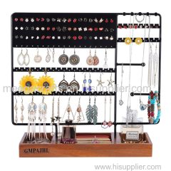 EARRING STAND DISPLAY RACK 3-TIER EAR STUD HOLDER JEWELRY ORGANIZER EAR STUD EAR