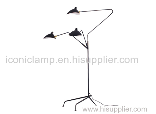 Replica Serge Mouille 3 Arms Tripod Floor Lamp