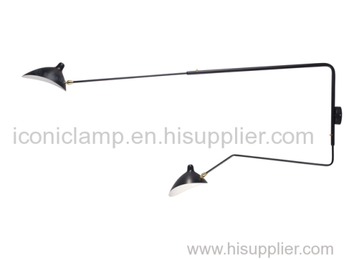 Replica Serge Mouille Wall Lamp With 2 Arms