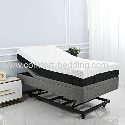Hi low adjustable electric medical bed with German Okin Motors home care elderly Bed
