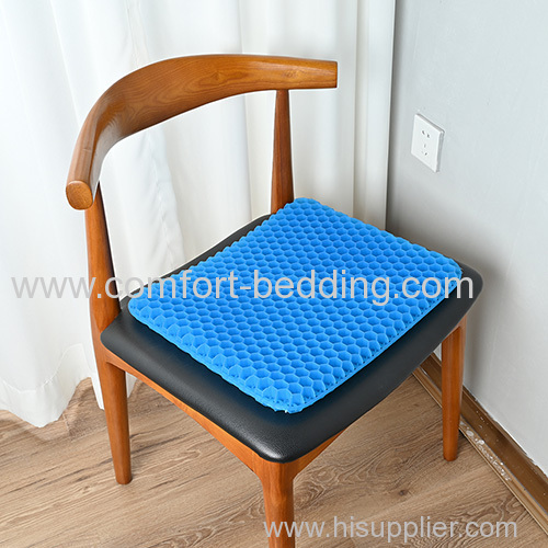 Cooling Gel Seat Cushion Thick Big Breathable Honeycomb Design Non-Slip Cover