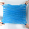 TPE Super Comfy Honeycomb Cooling TPE Gel Seat Cushion Ocen blue color