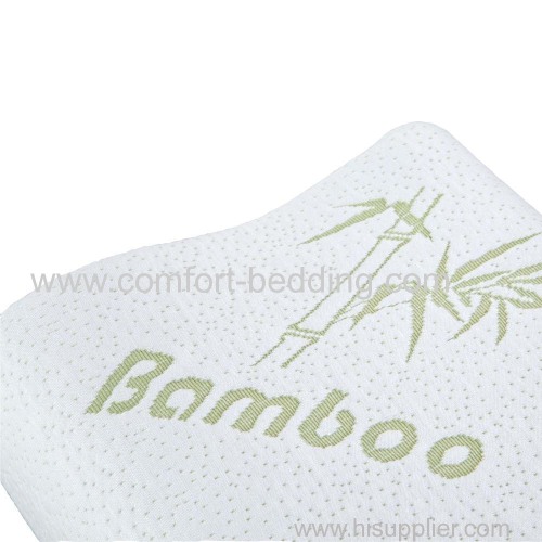 Konfurt Bamboo Fabric knitted Cutting Memory Foam Pillow Contour Pillow