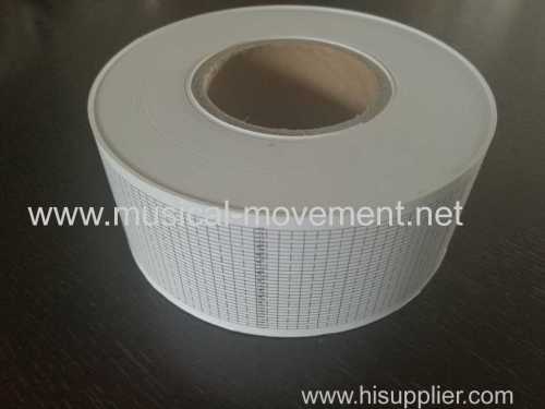 30 NOTE HAND CRANKED MUSIC BOX PAPER STRIP
