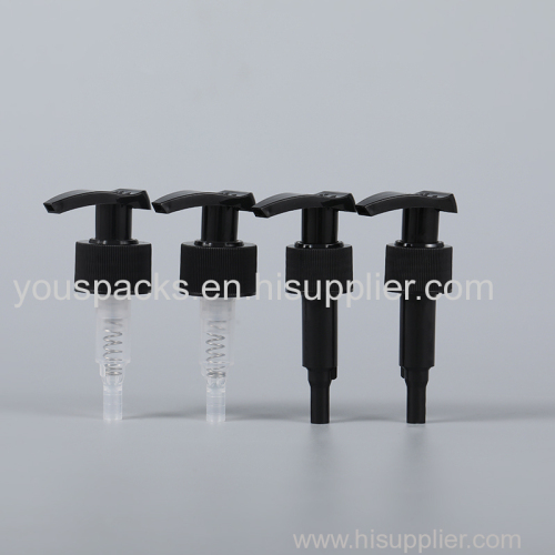 Black open close cosmetic packaging lotion pump