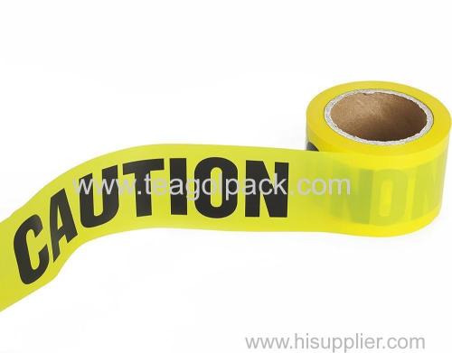 3"x200feetx4mil Yellow Caution Tape (Yellow Background with Black "Caution" Printing) PE Non-Adhesive