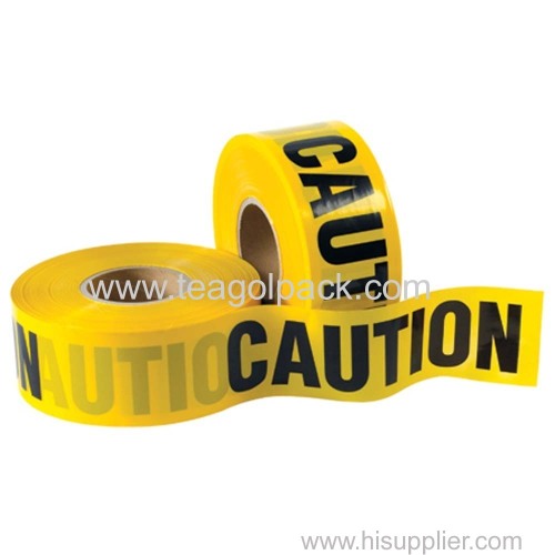 3"x1000feetx4mil Yellow Caution Tape PE Non-Adhesive (Yellow Background with Black "Caution" Printing)