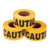 3&quot;x1000feetx2mil (7.62cmx305mx2mil) Yellow Caution Barrier Tape (Yellow Background with Black &quot;Caution Printing) PE Non-