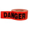 3&quot;x200 feetx4mil Red Danger Tape (Red Background with Black &quot;Danger&quot; Printing) PE Non-Adhesive
