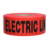 3&quot;x1000 Feet Red &quot;Caution Electric Line Buried Below&quot; Tape PE Non-Adhesive 3&quot;x1000 Feet Red Undetective Warning Tape