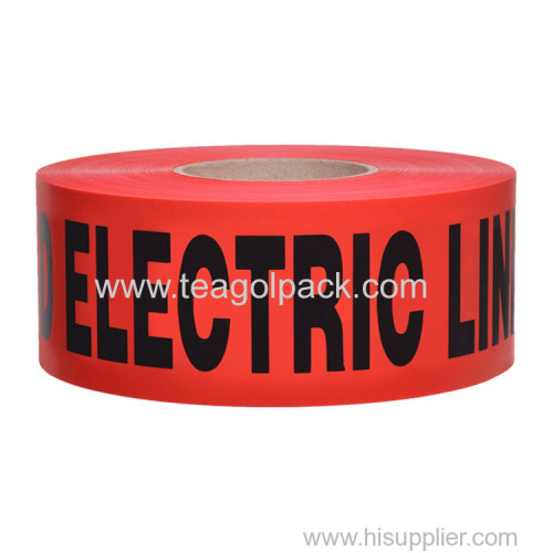 3 x1000 Feet Red  Caution Electric Line Buried Below  Tape PE Non-Adhesive 3 x1000 Feet Red Undetective Warning Tape
