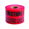 6&quot;x1000 Feet Red &quot;Caution Electric Line Buried Below&quot; Tape PE Non-Adhesive 6&quot;x1000 Feet Red Undetective Warning Tape