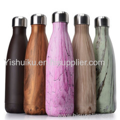 Customizable sports bottles are fitted with insulated double-walled stainless steel metal Cola shaped logo