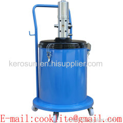 Air Operated Bucket Grease Pump 30L Pneumatic Compressed Lubricator Oil Dispensing Gun