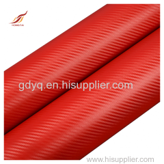 self adhesive 3d 4d 5d 6d carbon fiber vinyl rolls high glossy matte car blood red vinyl wrap
