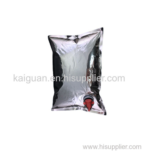 Custom print 1L 3L 5L  coffee juice oil bag in box wine dispenser with valve 