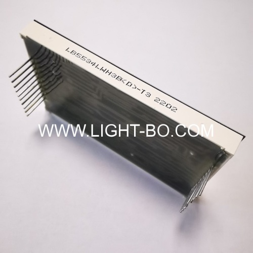 Customized ultra thin white 7 Segment LED Display common cathode for temperature/humidity/timer indicator