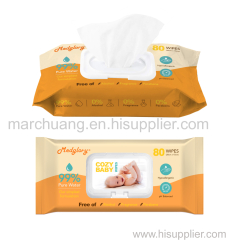 Pure Water Baby Toddler Infant Diaper Wipes Single Pack 80pcs