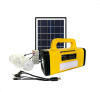 Portable Solar Lighting System Kit Complete with 3 bulbs USB MP3 MF Radio Solar Energy Emergency Light 10 in 1 charge ca