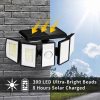 5 Head 300 led Outdoor Floodlight for garden patio street lamp Solar Motion Sensor light Solar led Security Lights