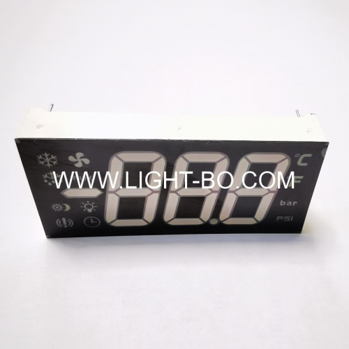 Ultra blue 17mm Triple Digit 7 Segment LED Display Common cathode for Refrigerator Controller