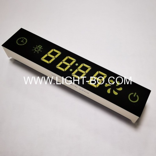 Ultra White/Red 7 Segment LED Display Module with black film for Kitchen Hood Control