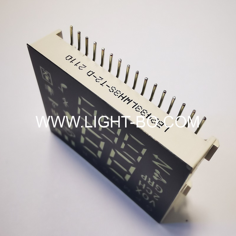 Ultra White customized 7 Segment led display module common cathode for portable Two Way Radio