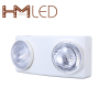 LED emergency light 3Wx2 Twin spot lamp with battery backup LED double head lamp