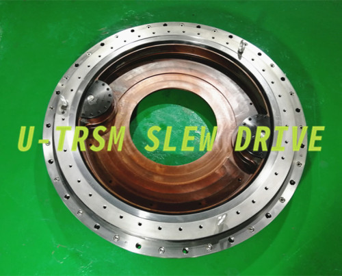 Customized internal gear double gear heavy load slewing drive slew drive replace slewing bearing for positioners