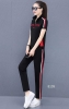 Monisa women summer sports leisure suit with short sleeves women s sportswear comfortable pants sportswear