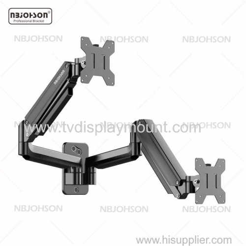 MOUNTUP Dual Monitor Wall Mount Fully Adjustable Monitor Arm For Flat LCD TV Screen Bracket