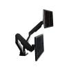 Dual Gas Spring Height Adjustable Laptop LCD Monitor Mount with USB Heavy Duty Monitor Stand