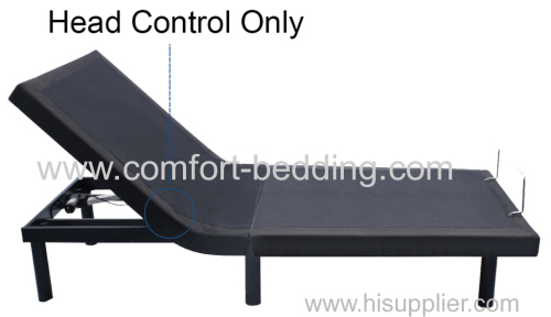 Headrise adjustable bed base with wired remote controller