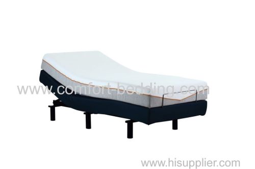 Headrise adjustable bed base with wired remote controller