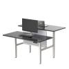 Dual Motor Furniture Height Adjustable Sit To Stand Up Standing Desk Base With 4 Legs 3 Segments