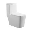 Smoow simple design ceramic rimless washdown one piece wc toilet bowl for public hotel home