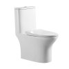 High quality dual flush rimless washdown ptrap toilet one piece toilet for bathroom ceramic toilet