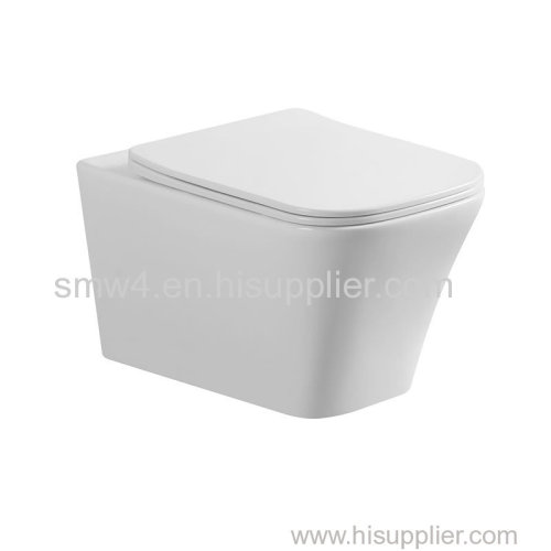 Concealed water tank square shape wall mounted toilet for sale