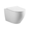 Modern design washdown rimless round porcelain wall hung toilet with water saving