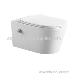 Smoow high quality sanitary ware washdown toilet ceramic wc European wall hung toilet with bidet