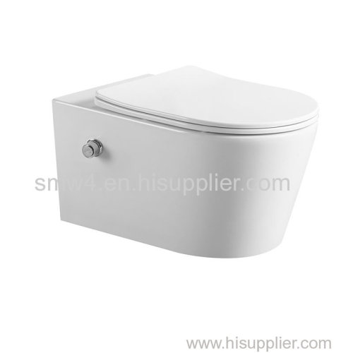 Smoow high quality sanitary ware washdown toilet ceramic wc European wall hung toilet with bidet