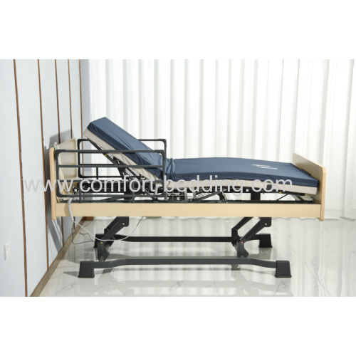 Konfurt 3 Function Hi-Lo Adjustable Manual Hospital Used Patient Bed with 3 Cranks