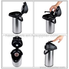 Wholesale 1.9L Classic Design Thermos Vacuum Insulated Double Wall Thermal Coffee Pump Airpot