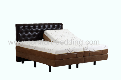 Konfurt Smart hybrid folding adjustable electric split king size firm foam memory bed mattress base