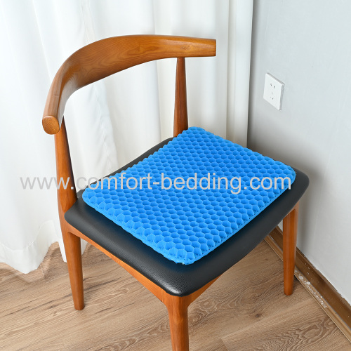 Konfurt Double Layers Gel Enhanced Seat Cushion Cool Orthopedic Memory Cushion TPE Gel Seat Cushion Honeycomb Structure