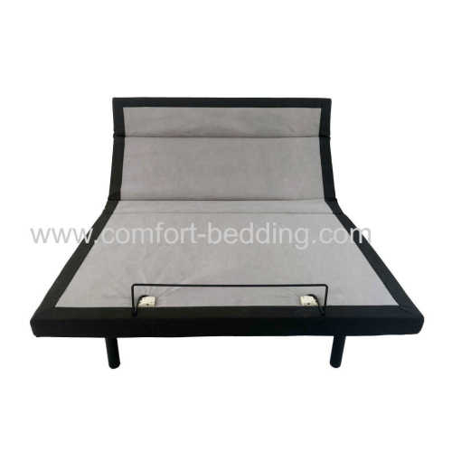 Konfurt New design electric massage adjustable folding bed head tilt Lumbar support adjustable upholstered bed frame